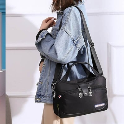 Picture of Black Color-Large Capacity Waterproof Anti-theft Fashion - Black - Int: One size