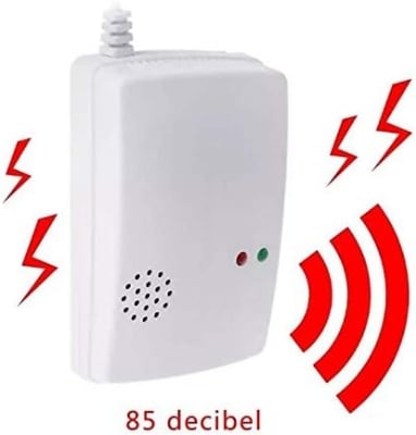 Picture of Alarm Device Sensor System Leakage Detector Detection Monitor Generic Household Gas LPG - White - Int: One size