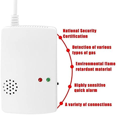 Picture of Alarm Device Sensor System Leakage Detector Detection Monitor Generic Household Gas LPG - White - Int: One size