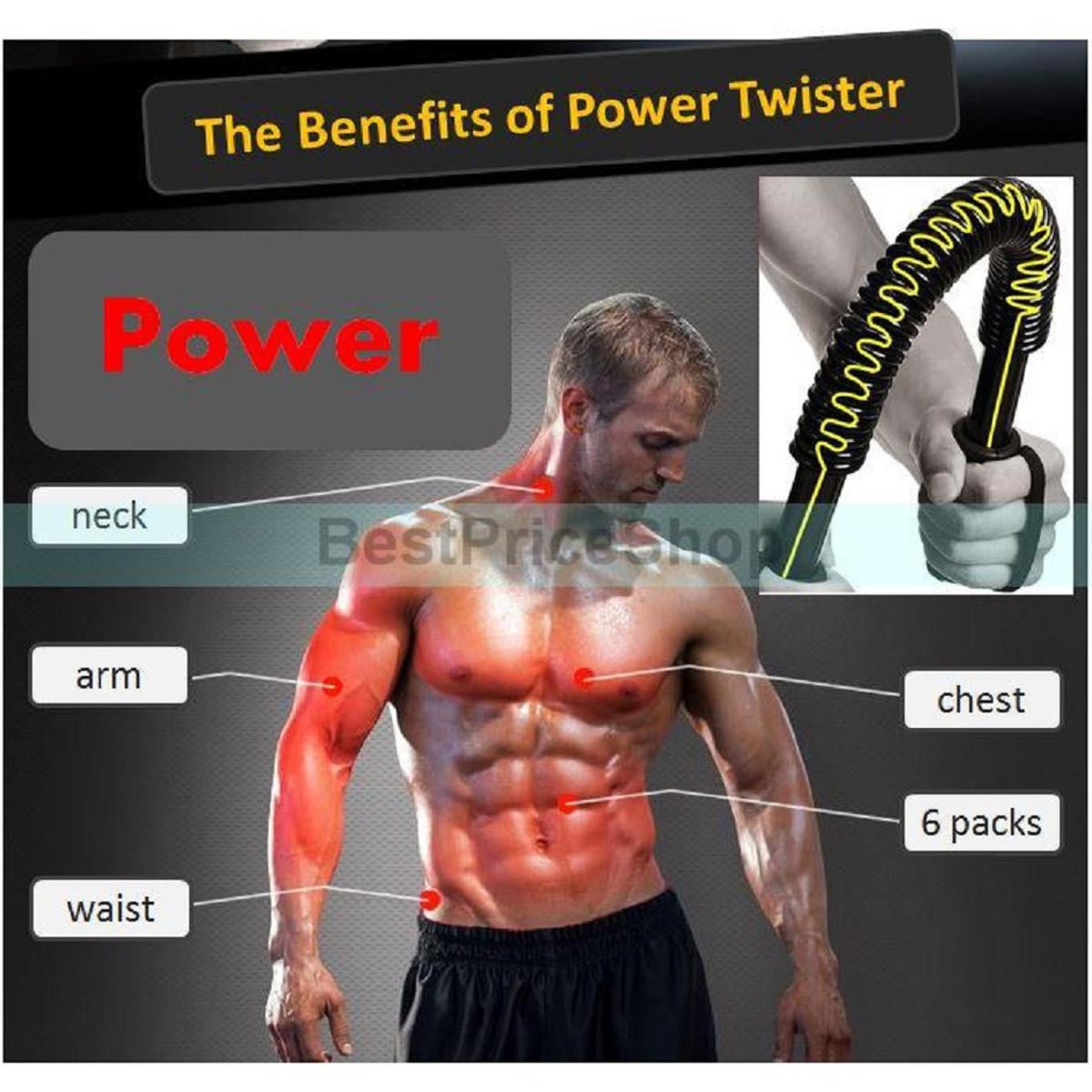 Picture of New Spring Arm Strength Hand Gripper Arm Power Blaster Fitness Equipment Gym Expander Forearm Power Twister-30Kg - Hand Grip - hand grip - Black - Int: One size