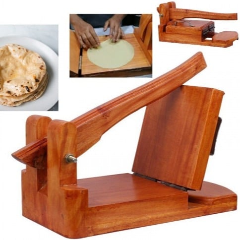 Picture of Wooden Ruti Maker with Ruti paper & both side gum tape Brown - Brown - Int: One size