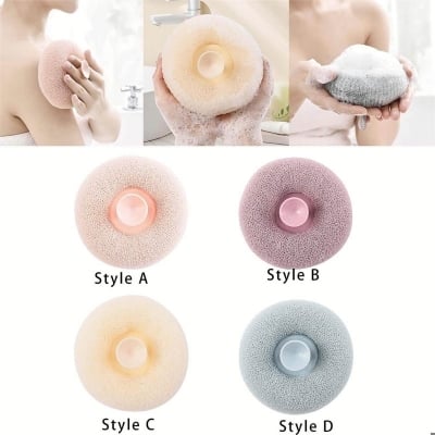 Picture of shower puff pure bath pouf luxurious exfoliation sponge for smooth skin (1 Pcs)