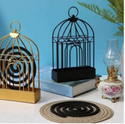 Picture of Exclusive Mosquito Coils Box,Mosquito Coil Rack Plate with Cover and Handle for Home,Outdoor,Mosquito Coil Holder - Multicolor - Int: One size
