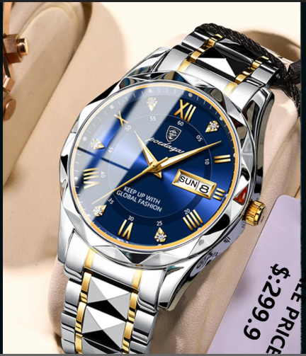 Picture of Poedagar  Update version 2025 Water Proof Watch Model  Color Silver - Blue...... - Int: One size