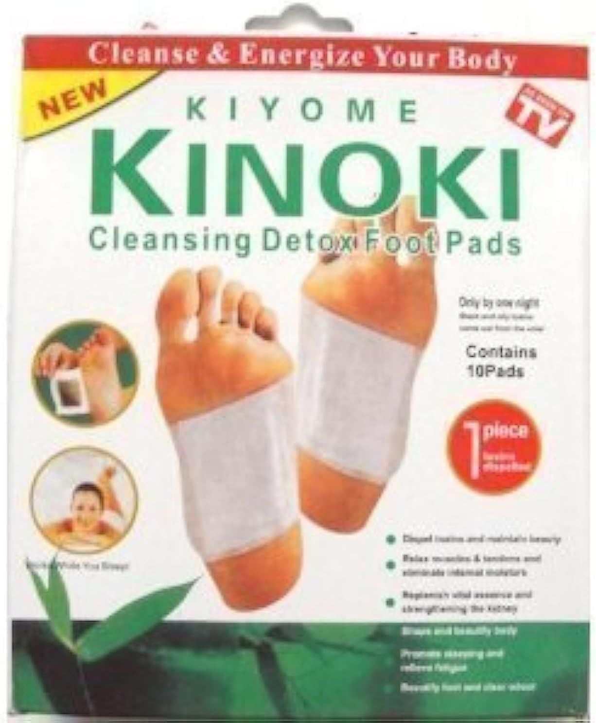 Picture of Kinoki Cleansing Detox Foot Pad - 10 Pads - White - Int: One size