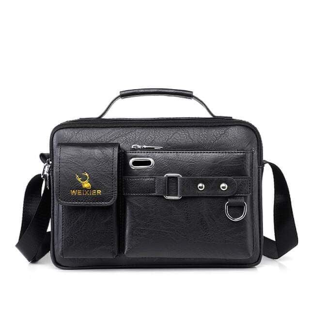 Picture of Men's Pu Leather Shoulder Bag (Black Color ) - Black - Int: One size