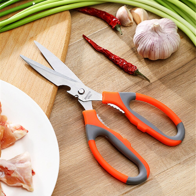 Picture of Multifunctional Stainless Steel kitchen scissors bottle opener for fish scales, walnut, shrimp, crab, chicken Etc-Kitchen Accessories - Multicolor - Int: One size
