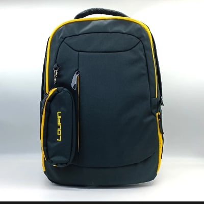 Picture of LOUPHIN JOINT BELT CONIN PURSE WATERPROFF PARASUT FABRICS BAG FOR MAN -Women- School bag Backpack - Black - Int: One size