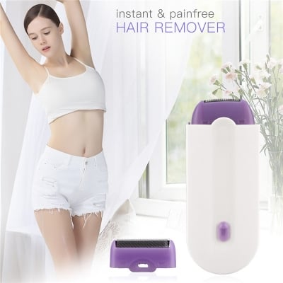 Picture of New 2024-USB Rechargeable Laser Epilator for Safe & Painless Hair Removal on Body, Face, and Legs – Unveil Effortless Elegance - White - Int: One size