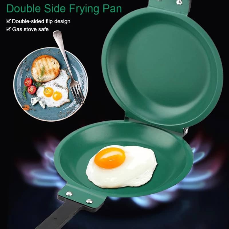Picture of Smart Double Sided non-stick Frying Pan - Green - Int: One size