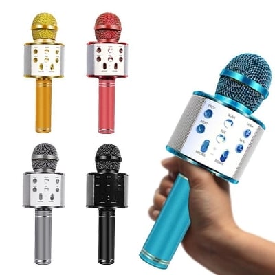 Picture of Wireless Bluetooth Microphone Speaker New Karaoke - Multicolor - Int: One size
