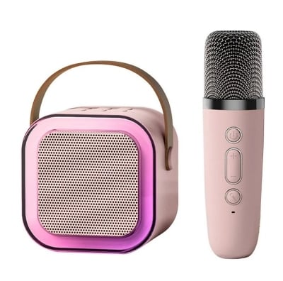 Picture of K12// Speaker High-end Bluetooth Audio Small Home KTV Karaoke Microphone Professional Children's Singing Bluetooth Speaker Column