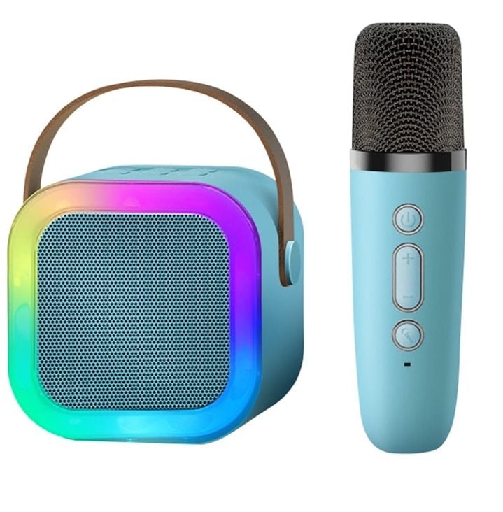 Picture of K12// Speaker High-end Bluetooth Audio Small Home KTV Karaoke Microphone Professional Children's Singing Bluetooth Speaker Column