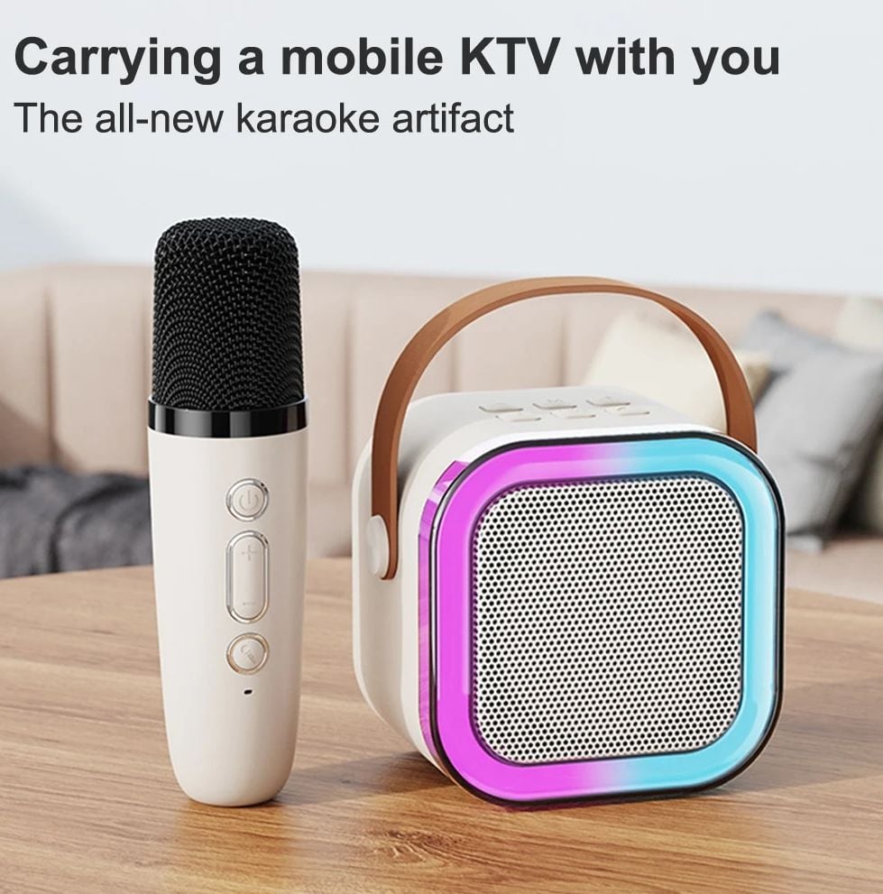 Picture of K12// Speaker High-end Bluetooth Audio Small Home KTV Karaoke Microphone Professional Children's Singing Bluetooth Speaker Column