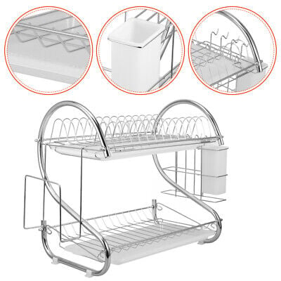 Picture of High-quality High -Quality 2 layer kitchen rack - silver - kitchen rack - Silver - Int: One size