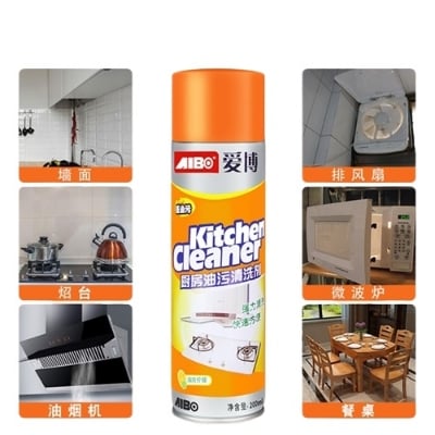 Picture of New Model Kitchen cleaner spray Foam Cleaning Spray 500ml for conforrt and Easy Cleaning - Orange - Int: One size