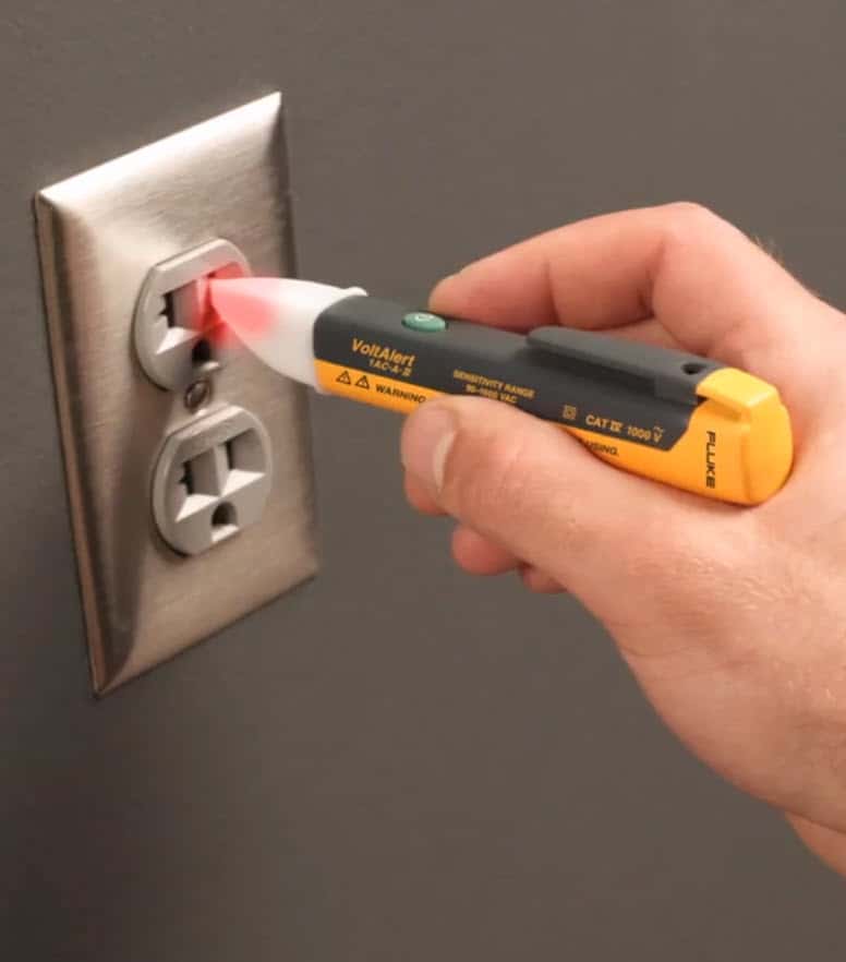 Picture of 2024 New Model-AC DC Voltage Detector NCV Tester Pen Volt Meter Sensor Non Contact Electric - Yellow - Int: One size