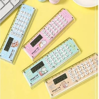 Picture of ,,New Ruler & Calculator 2in1 Mini Multifunction,,2024 - Multicolor - Int: One size