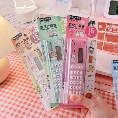 Picture of ,,New Ruler & Calculator 2in1 Mini Multifunction,,2024 - Multicolor - Int: One size