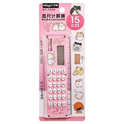 Picture of ,,New Ruler & Calculator 2in1 Mini Multifunction,,2024 - Multicolor - Int: One size