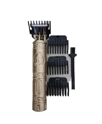 Picture of Vintage T9 Hair Cutting Machine Hair Trimmer Recharge Plastic Body Professional Cordless Hair Trimmer - Gold - Int: One size