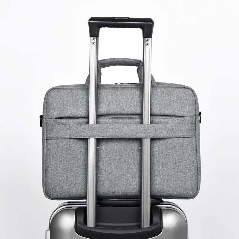 Picture of 15 Inch Laptop Bags Office Documents Storage Bag Travel (Gray Colour)(Money Bag Free) - Grey - Int: One size