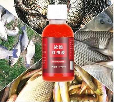 Picture of 100ml Strong Fish Attractant Concentrated Red Worm Liquid Fish Bait Additive - Red - Int: One size