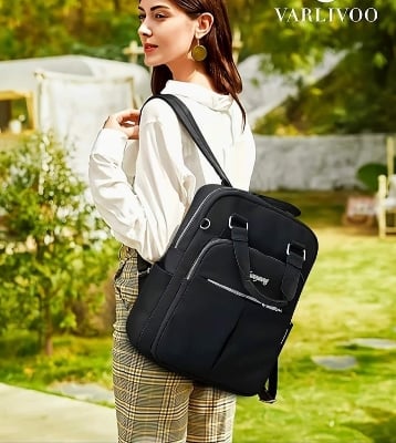 Picture of (Black Color )Travel And Student School Bag Bagpack - Black - Int: One size