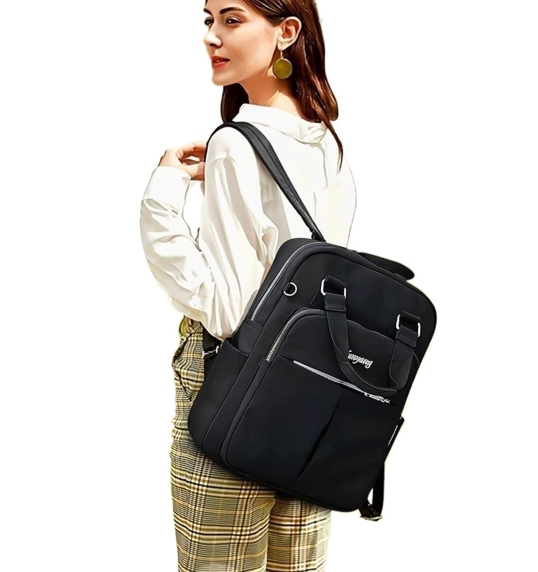 Picture of (Black Color )Travel And Student School Bag Bagpack - Black - Int: One size