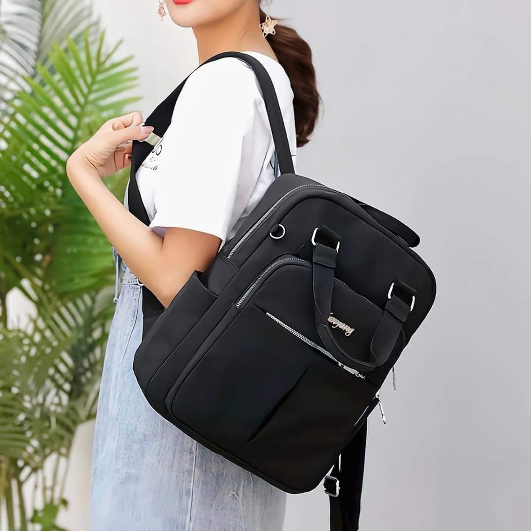 Picture of (Black Color )Travel And Student School Bag Bagpack - Black - Int: One size