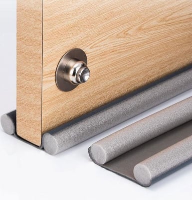 Picture of //Adjustable Door Bottom Seal Strip Weatherstrip Under Door Draft Stopper Anti-Cold One Side Gap Blocker Foam Weather Strip// - Multicolor - Int: One size