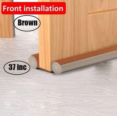 Picture of //Adjustable Door Bottom Seal Strip Weatherstrip Under Door Draft Stopper Anti-Cold One Side Gap Blocker Foam Weather Strip// - Multicolor - Int: One size