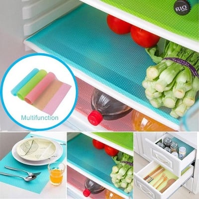 Picture of 4PCS/Set Refrigerator Pad Moisture Silicone Pad Refrigerator Mats Fridge Waterproof - Int: One size