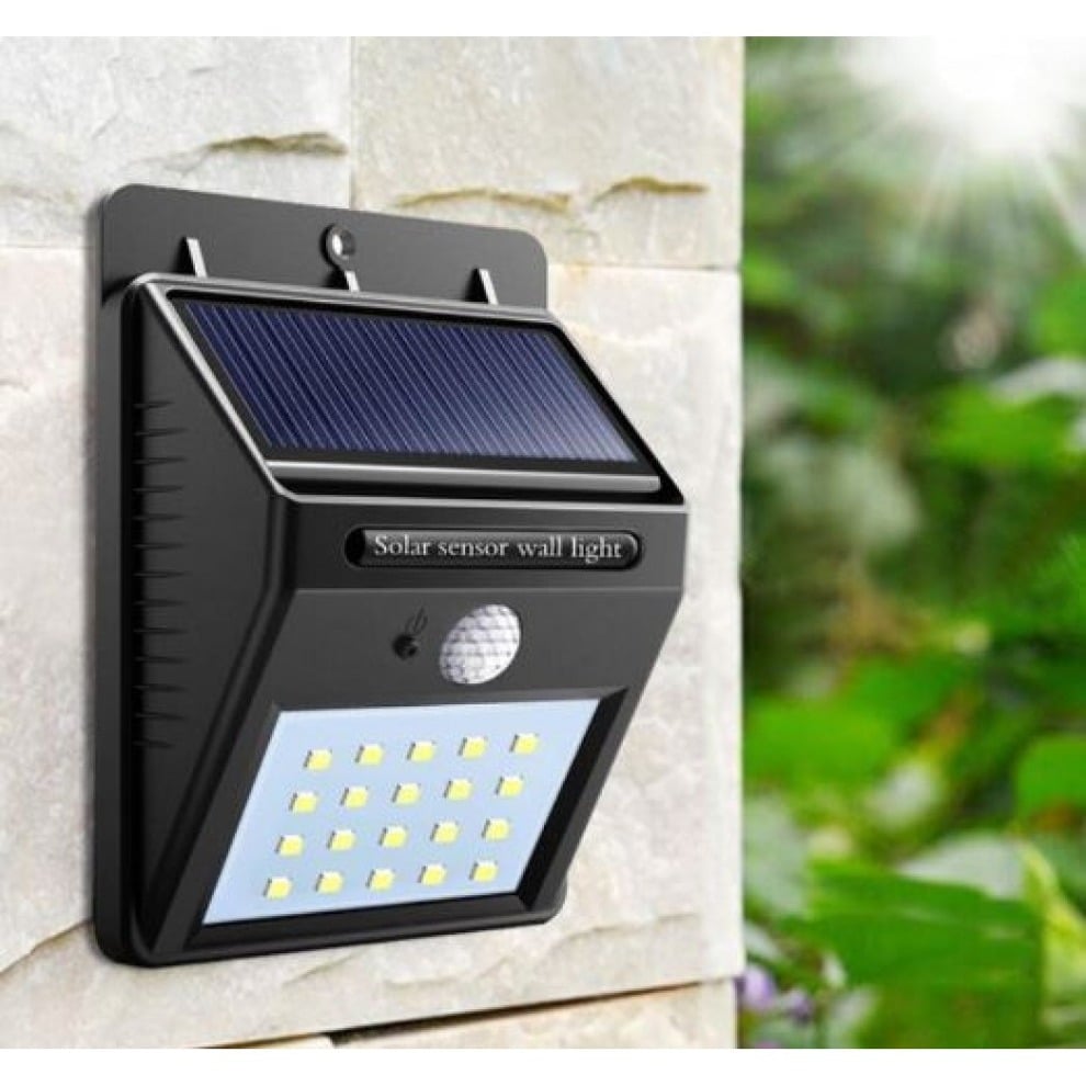 Picture of 30 LED Solar Lights Outdoors Waterproof Solar Lawn Light Solar Power Light for Garden Path l Decoration - Black