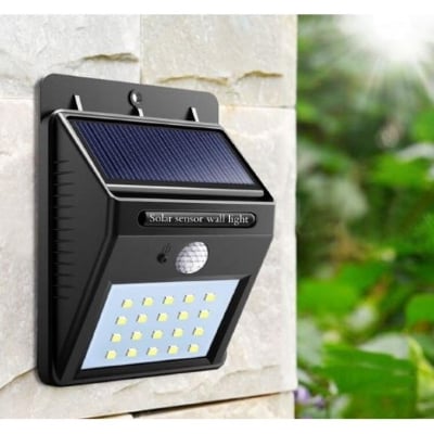 Picture of 30 LED Solar Lights Outdoors Waterproof Solar Lawn Light Solar Power Light for Garden Path l Decoration - Black