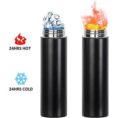Picture of Intelligent Thermos Bottle Temperature Display Water Bottle Vacuum Flasks Stainless Steel Thermoses Tea Coffee Cup - Black - Int: One size