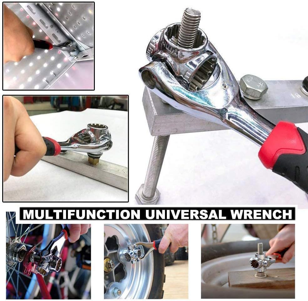 Picture of 48 in 1 Universal Wrench Handy Adjustable Tool Multi-Function Socket Spanner - Multicolor