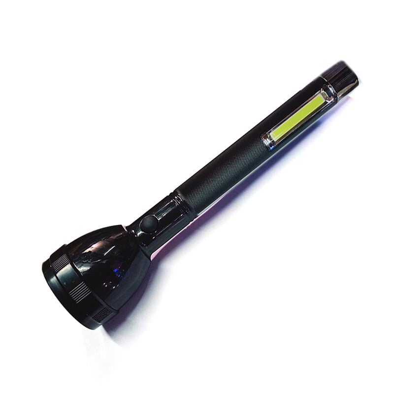 Picture of High Power LED Flashlight Rechargeable SM-2080 Powerful Torch Light / High Power Flashlight - Black