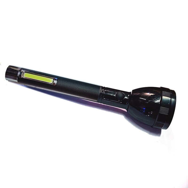 Picture of High Power LED Flashlight Rechargeable SM-2080 Powerful Torch Light / High Power Flashlight - Black