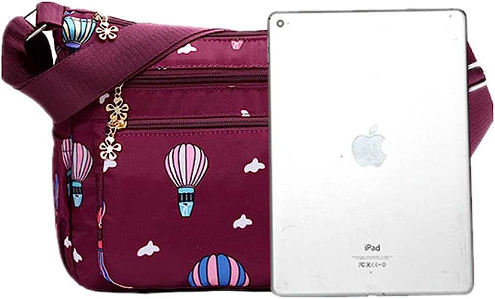 Picture of Korean sports travel shoulder bag Purple Colour - Maroon