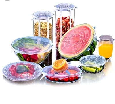Picture of Universal Bowl Dish Seal Membrane (6pcs) Silicone Fresh-keeping Cover - Multicolor