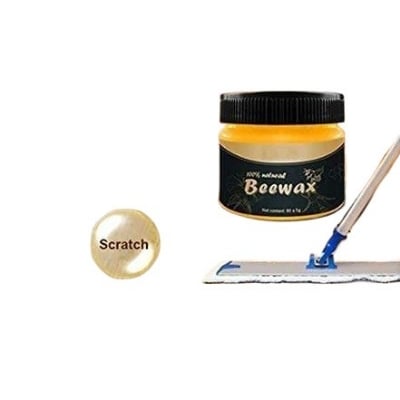 Picture of Mintiml Beewax Wood Polish Polisher Polishing Compound Wax Floor Seasoning Furtniture Wrap Care Magic Repair Traditional All-Purpose Wood - Brown - Int: One size