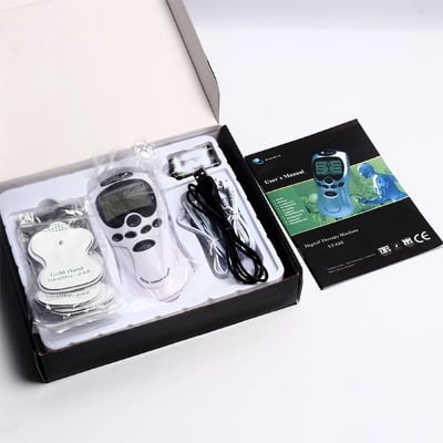 Picture of Digital Therapy Handheld Massager, Electric Tens Unit Device, Electric Meridian Body Massager, - White - Int: One size