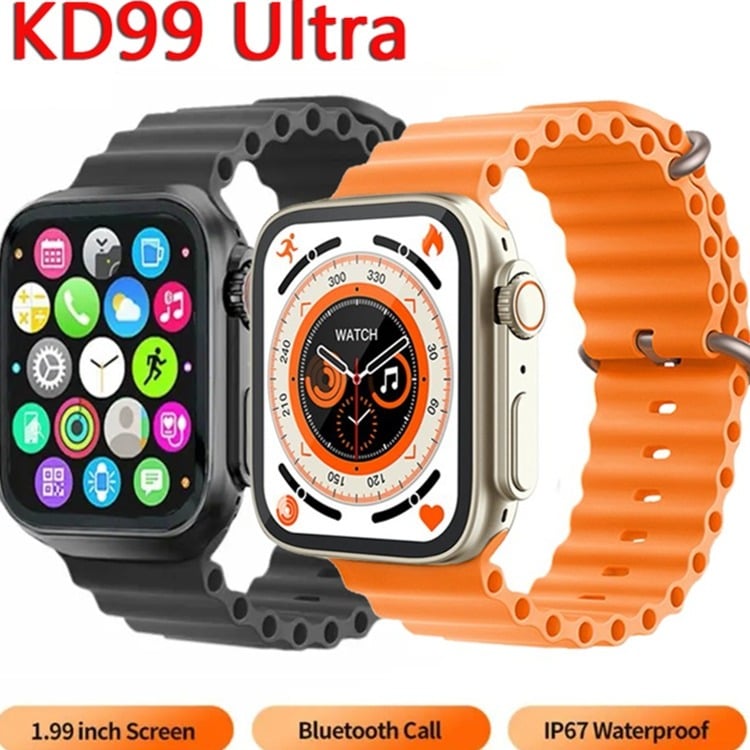 Picture of New Tookss KD99 Ultra Smart Watch Series 8 1.99 Inches Smartwatch Men Women Bluetooth Call Waterproof IP67 Wireless Charging HD Screen - Multicolor - Int: One size