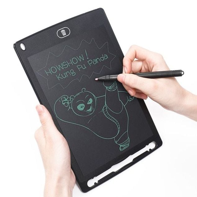 Picture of Newly LCD tablet writing for kids 8.5 inch LCD drawing tablet lcd electronic writing pad drawing board New Gadgets Gift for Kids - Black - Int: One size
