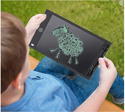 Picture of Newly LCD tablet writing for kids 8.5 inch LCD drawing tablet lcd electronic writing pad drawing board New Gadgets Gift for Kids - Black - Int: One size