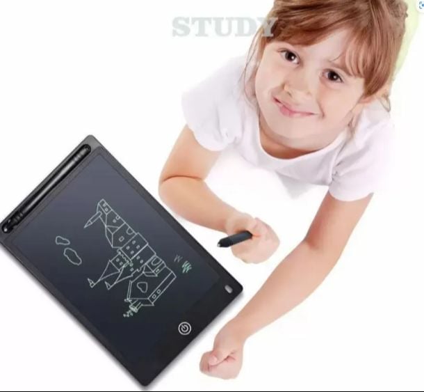 Picture of Newly LCD tablet writing for kids 8.5 inch LCD drawing tablet lcd electronic writing pad drawing board New Gadgets Gift for Kids - Black - Int: One size