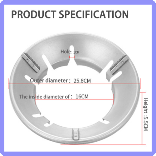 Picture of Gas stove windproof Bracket Openings 1pc - Silver - Int: One size