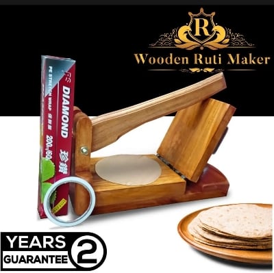 Picture of Smart Wooden Roti Maker Low Price - Experience Traditional Roti Making With This Affordable Wooden Roti Maker - Brown - Int: One size
