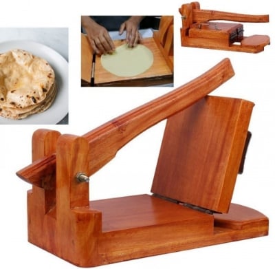 Picture of Smart Wooden Roti Maker Low Price - Experience Traditional Roti Making With This Affordable Wooden Roti Maker - Brown - Int: One size